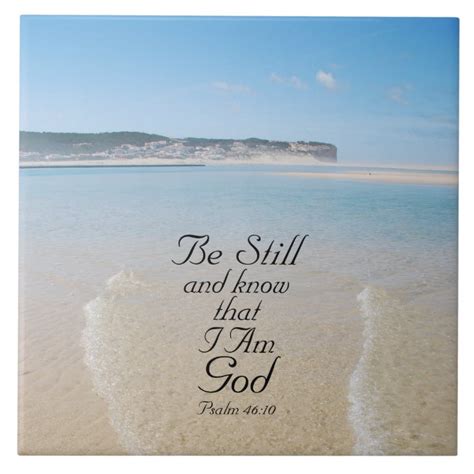 Psalm 4610 Be Still And Know I Am God Bible Verse Tile