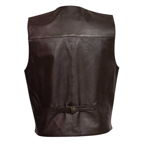 005 men s brown leather waistcoat hidepark leather