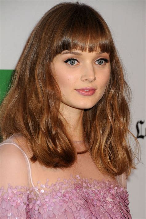 Here is all of the short brown hair inspo to bring to the salon in 2021. Bella Heathcote bangs fringe light brown hair | people I ...