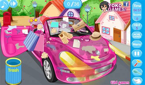 Play Clean My New Pink Car 3 Free Online Games With