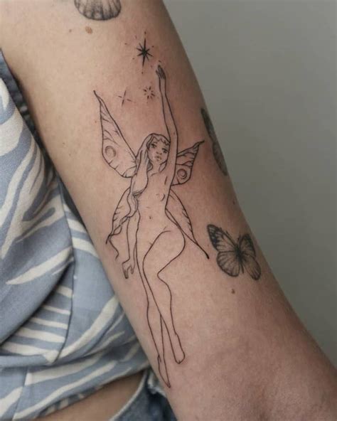 Fairy Dust Tattoo Black Arm Ink Wing Tattoo Arm Butterfly Wing Tattoo