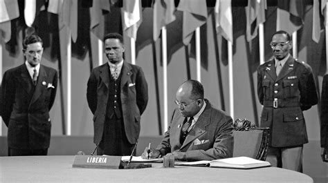 Four African Countries At The Founding Of The Un In San Francisco In
