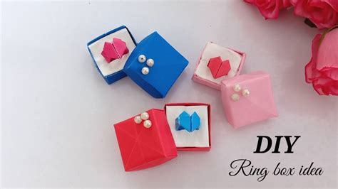 How To Make Paper Origami Ring And Ring Box Easy Tutorial Youtube