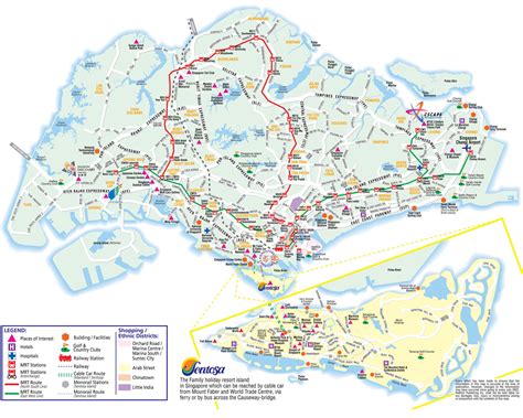 About Singapore City MRT Tourism Map And Holidays Detail Singapore Map For Tourists Guide