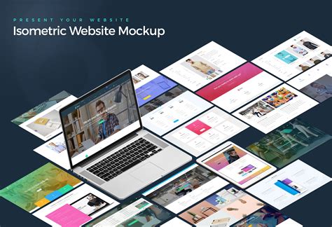 Isometric Website Mockup ~ Mobile & Web Mockups ~ Creative Market