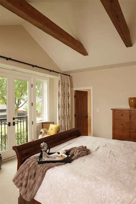 See more ideas about bedroom decor, bedroom design, bedroom inspirations. Rustic beams in cathedral ceiling. | Beautiful bedroom ...