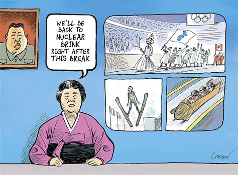 Olympic Truce Globecartoon Political Cartoons Patrick Chappatte
