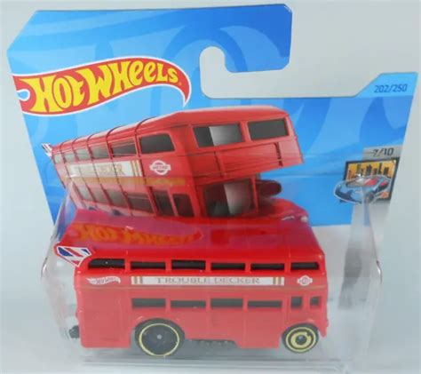 Hot Wheels Trouble Decker Red Routemaster London Bus On Short Card
