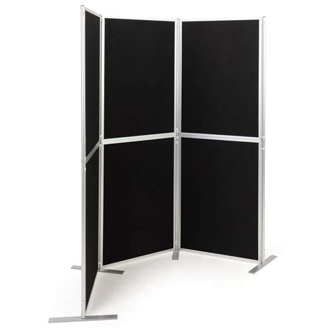 Displays2go 6 Panel Folding Exhibition Board 75 X 71 Velcro Receptive