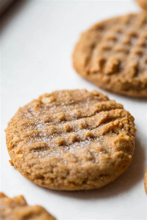 And yes, they only require 3 ingredients, and are gluten free. 3 ingredient peanut butter cookies no egg