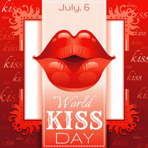 July 6 World Kiss Day Card