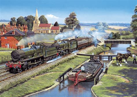 The Glory Of Steam 4 X 500 Pc Jigsaw Puzzle Puzzle Palace Australia