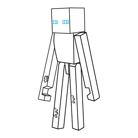 How To Draw Minecrafts Enderman Simple Drawing Guide Minecraft Images