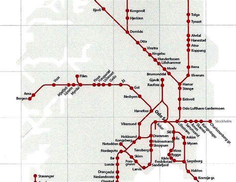 Oslo To Bergen Train Route Map