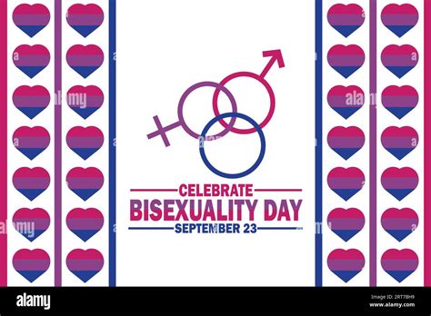 celebrate bisexuality day vector illustration september 23 holiday concept template for