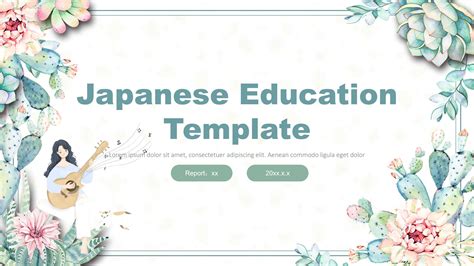 Ppt Of Fresh Japanese Education Presentationpptx Wps Free Templates