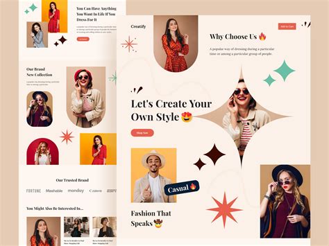 Creatify Fashion Website Design Uplabs