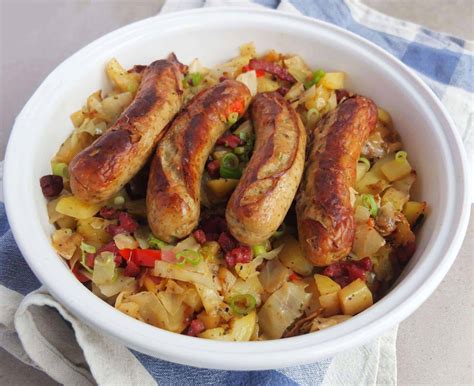 The Ultimate Bratwurst Casserole With Cabbage And Potatoes My Dinner