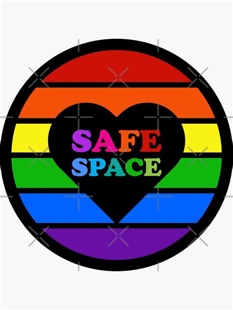 Lgbtq Safe Space Equality Sticker For Sale By Aronia Redbubble