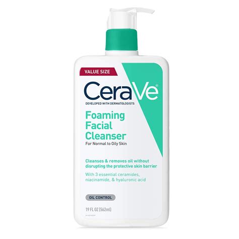 On Hand Cerave Foaming Facial Cleanser For Normal To Oily Skin Shopee