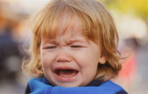 Portrait Of Crying Kid Upset Sad Child Cry Kid Emotions Small Child