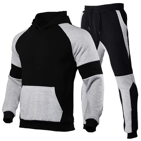 Hhgked Men S Track Suits Piece Set Active Jogging Suits Long Sleeve