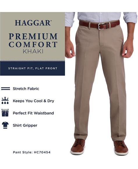 haggar men s premium comfort classic fit stretch dress pants macy s