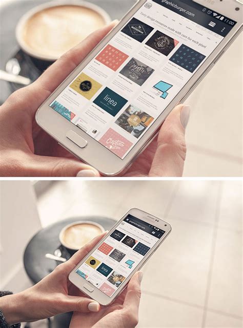 12 Free Android Phone Mockups Samsung Galaxy S5 Htc One