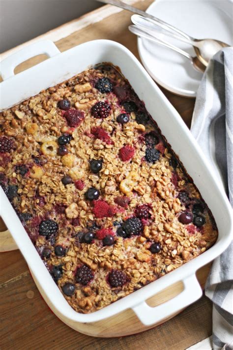 Baked Berry Oatmeal Recipe The Perfect Fall Breakfast
