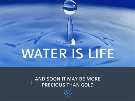 Water Is Life And Soon It May Be More Precious Than Gold Soil Solutions