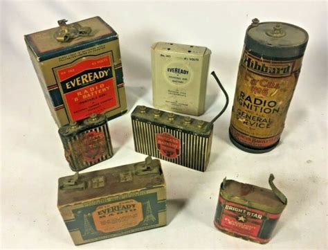 Antique Battery Collection Includes A B C Two Types 771 Dry
