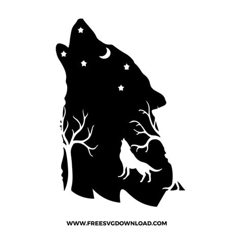 Adventure Wolf SVG & PNG free camping cut files - Free SVG Download