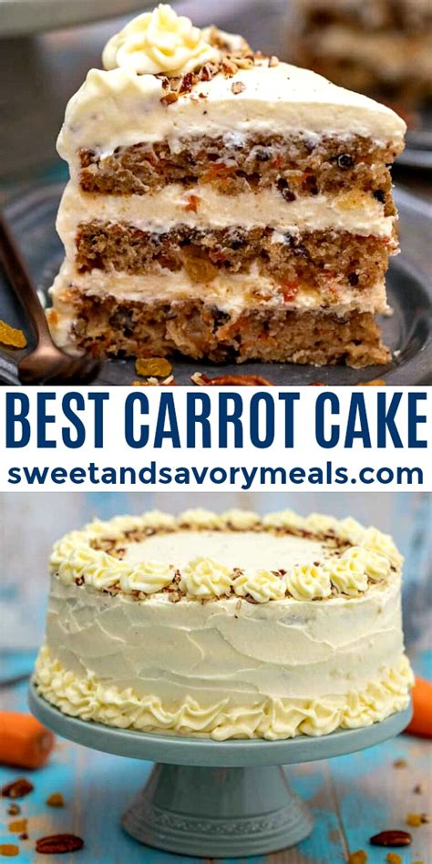 Serve as a sweet treat with a cup of tea any time of the day. The Best Carrot Cake Recipe video - Sweet and Savory Meals