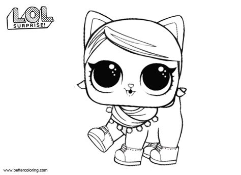 Lol Doll Coloring Pages Pets