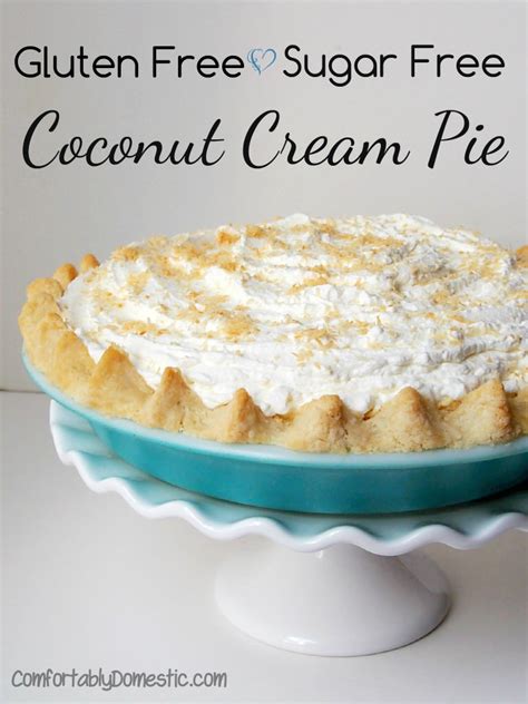 I too uncover that splenda and different sugar substitutes do have an impact on my blood sugar. Allergy Friendly Coconut Cream Pie {Gluten + Sugar Free}