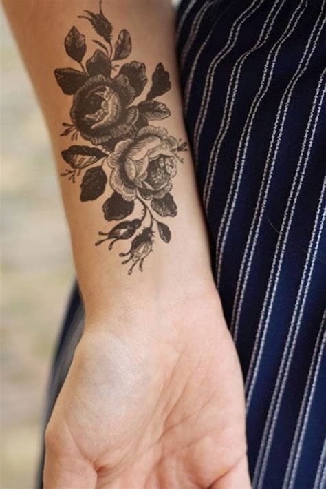 flower wrist tattoos designs ideas and meaning tattoos for you