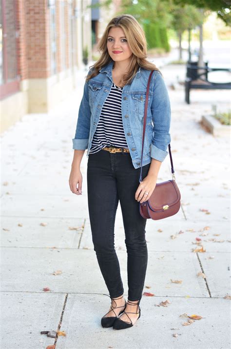 Perfect Denim Jacket Outfit Black Jeans With Denim Jacket Outfit Ideas
