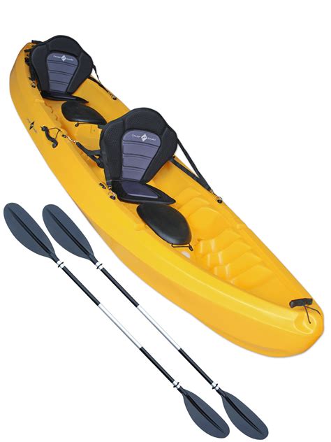 In the debate between sit in vs sit on top kayaks for fishing, we've declared a clear winner! Tandem Sit On Top Kayak Double Canoe 2+1 - Concept Escape ...