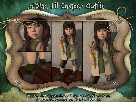 Second Life Marketplace Lil Big Me Lil Camper Outfit