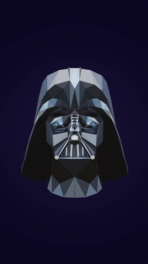 Ultra Hd 4k Image For Mobile Darth Vader Low Poly Phone