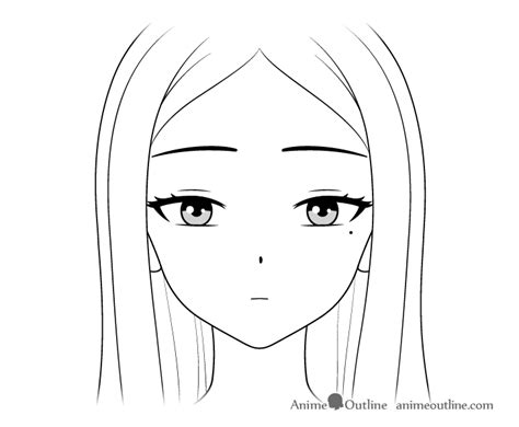 How To Draw Anime Girl Face Easy