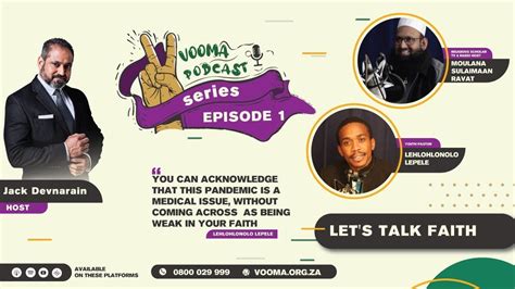 Vooma Podcast Series Lets Talk Faith Ep01 Youtube