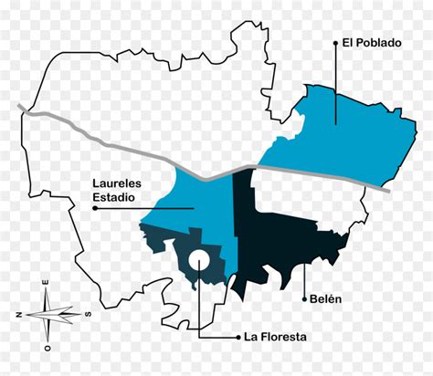 Mapa De Los Barrios Quartiers De Medellin Hd Png Download Vhv