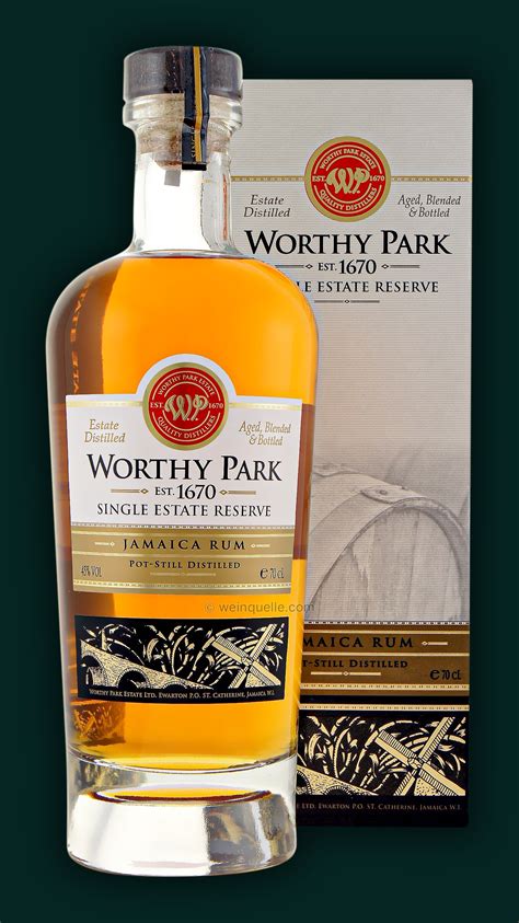 Worthy Park Single Estate Reserve Jamaica Rum, 46,80 € - Weinquelle Lühmann