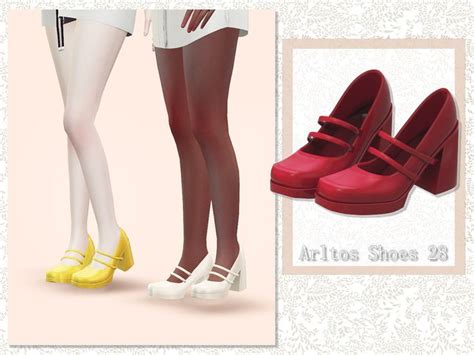 The Sims Resource Bandage Mary Jane 28 Sims 4 Cc Shoes Sims 4