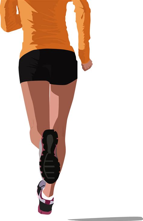 Vector Illustration Of A Runner