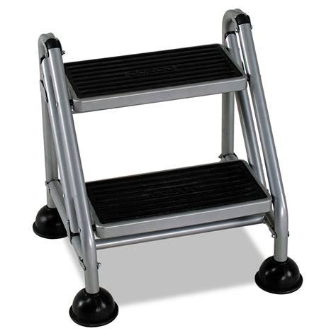 Rolling Commercial Step Stool By Cosco® Csc11824ggb1