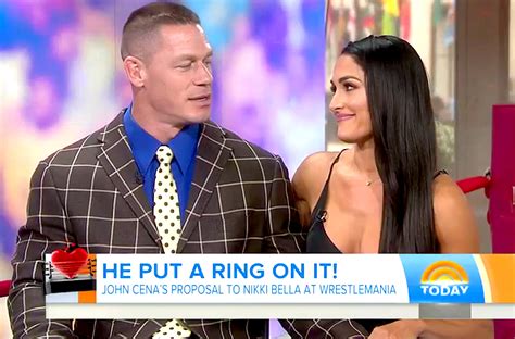 John Cena Nikki Bella Talk Wrestlemania Proposal On Today Show Us