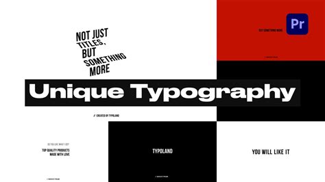 Unique Typography By Typoland Aniom Marketplace