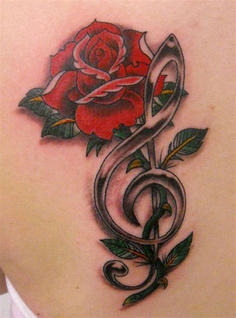 150 Meaningful Treble Clef Tattoo Designs For Music Lovers 2021
